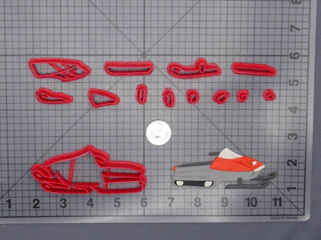 Snowmobile 266-G065 Cookie Cutter Set