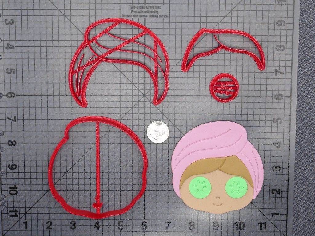 Spa Girl Head 266-E899 Cookie Cutter Set