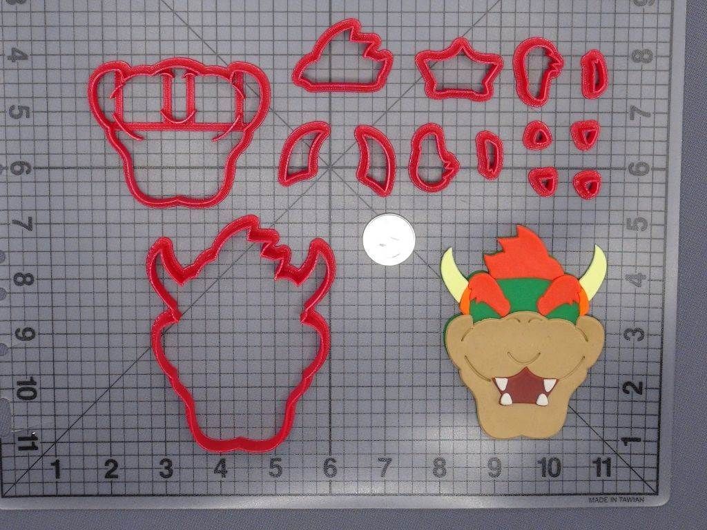 Super Mario - Bowser Head 266-G825 Cookie Cutter Set