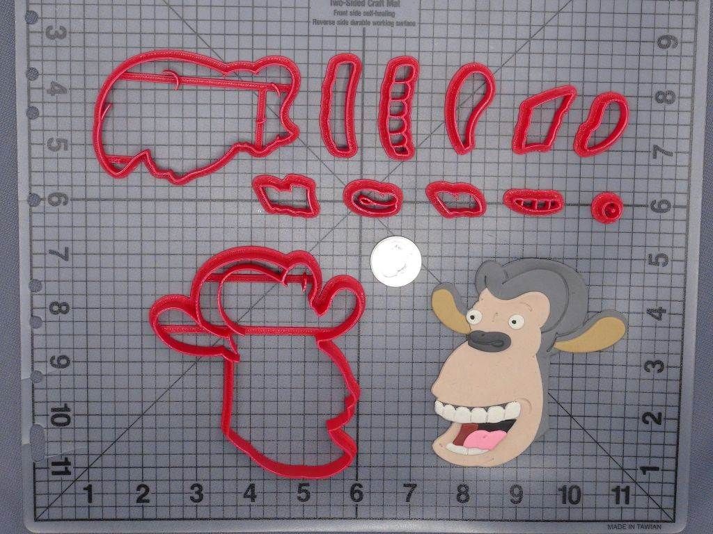The Wild Thornberrys - Darwin Chimpanzee Head 266-G786 Cookie Cutter Set