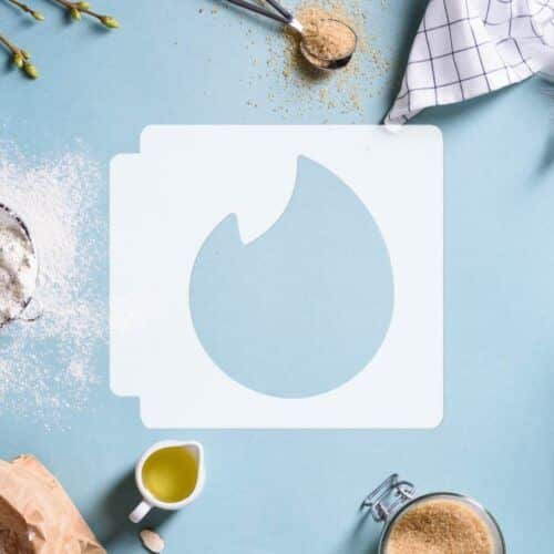 Tinder Logo 783-G116 Stencil Silhouette