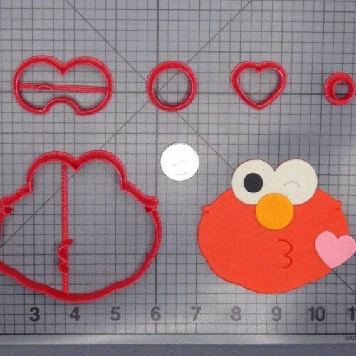Valentines Day - Sesame Street - Elmo Head 266-G857 Cookie Cutter Set