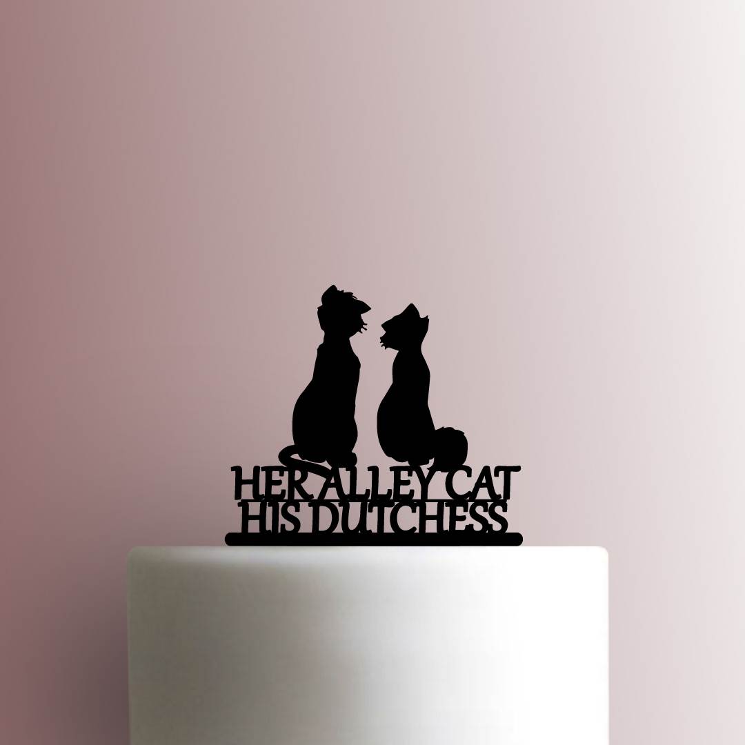 Aristocats - Her Alley Cat His Dutchess 225-B121 Cake Topper