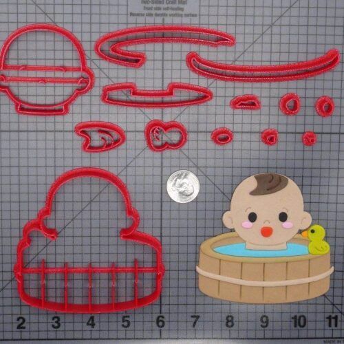 Baby in Bath 266-F081 Cookie Cutter Set