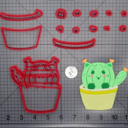 Cat Cactus 266-F798 Cookie Cutter Set