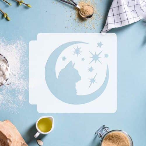 Cat Moon Stars 783-G484 Stencil