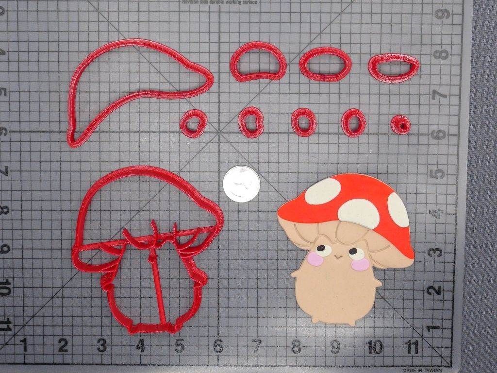 Cat Mushroom 266-E750 Cookie Cutter Set