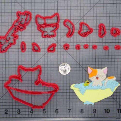 Cat in Bath 266-E931 Cookie Cutter Set