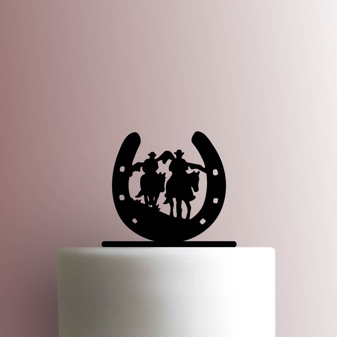 Cowboy Horseshoe 225-B097 Cake Topper