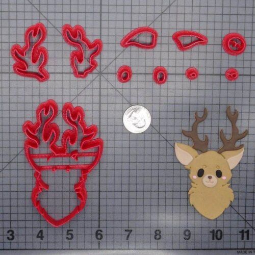 Deer Head 266-G876 Cookie Cutter Set