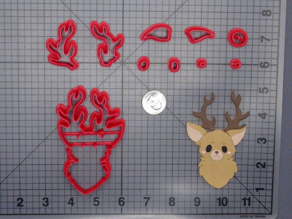 Deer Head 266-G876 Cookie Cutter Set
