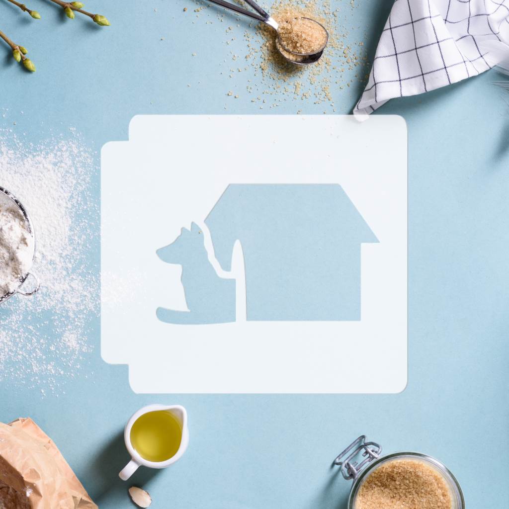 Dog in House 783-G467 Stencil