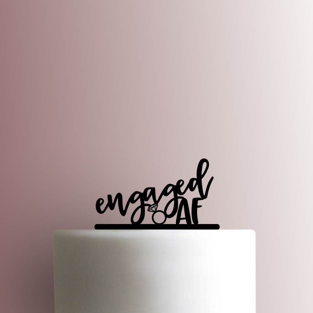 Engaged AF 225-B137 Cake Topper