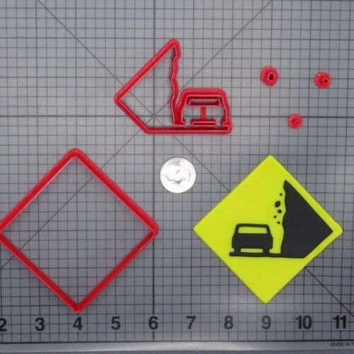 Falling Rock Road Sign 266-G590 Cookie Cutter Set