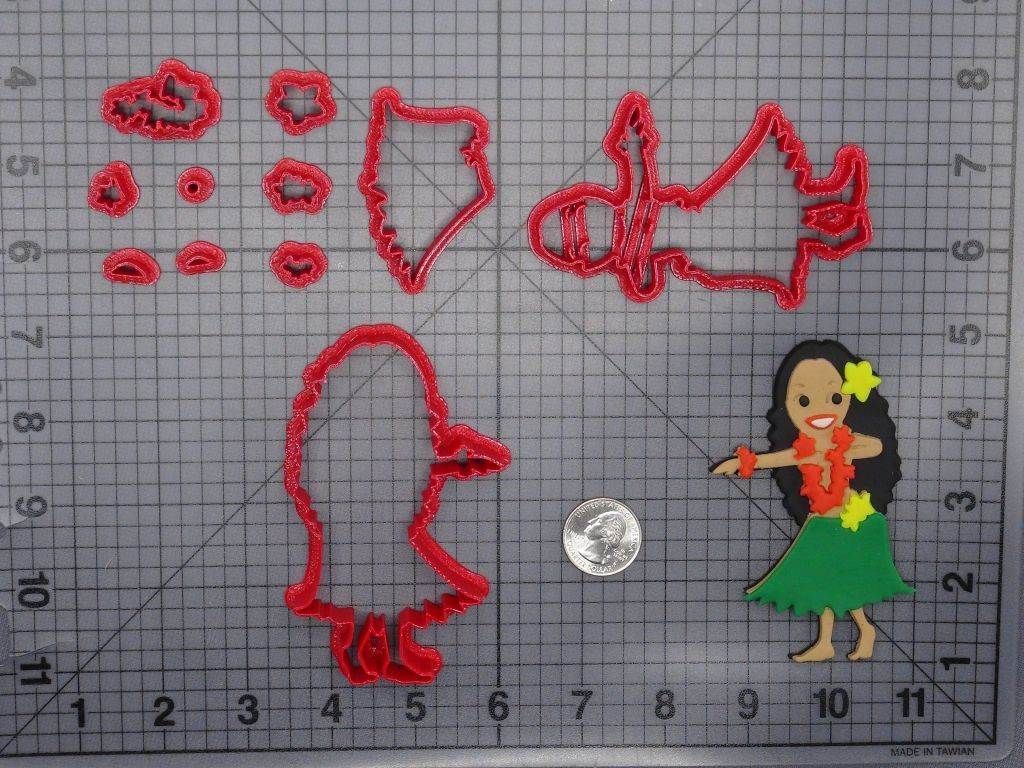 Hula Dancer 266-G947 Cookie Cutter Set