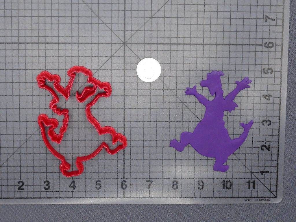 Journey into Imagination - Figment Dragon Body 266-G887 Cookie Cutter Silhouette