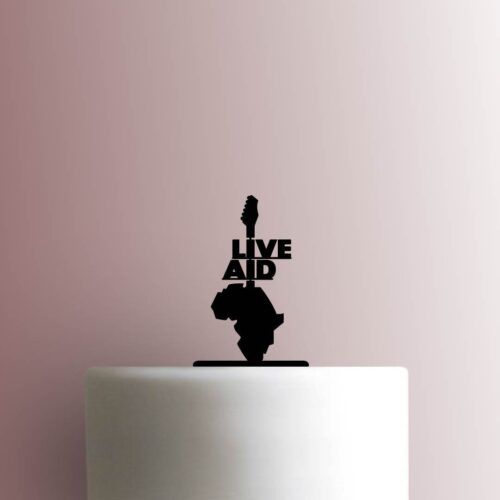 Live Aid Logo 225-B102 Cake Topper