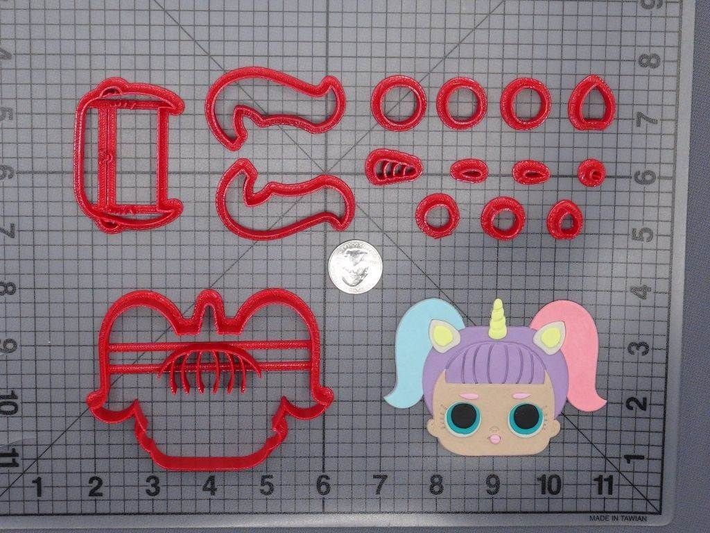 Lol Surprise Doll - Unicorn Head 266-H226 Cookie Cutter Set