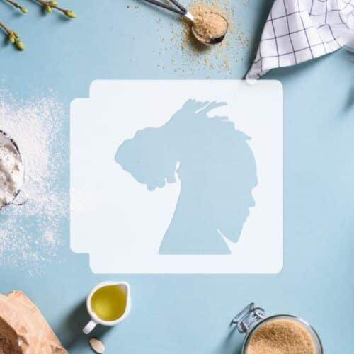 Man with Dreads 783-G560 Stencil