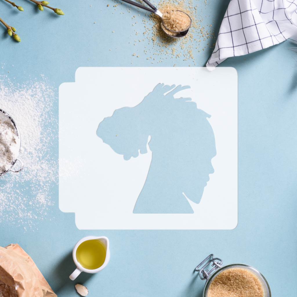 Man with Dreads 783-G560 Stencil