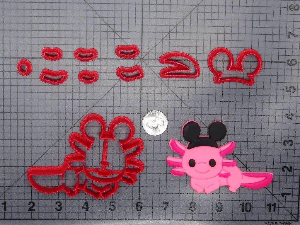 Mickey Mouse - Axolotl with Hat 266-G981 Cookie Cutter Set