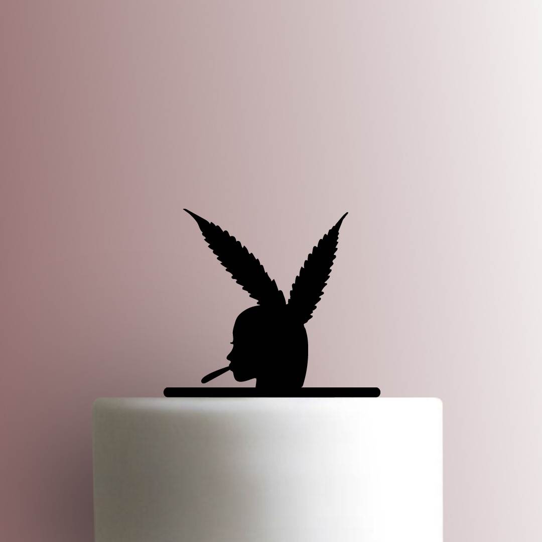 Playboy Leaf Bunny 225-B064 Cake Topper