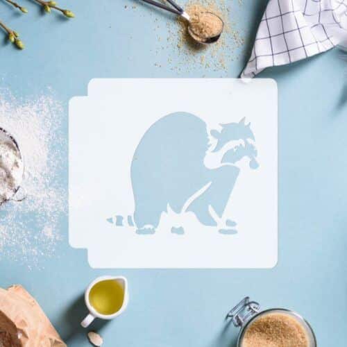 Raccoon Body 783-G498 Stencil