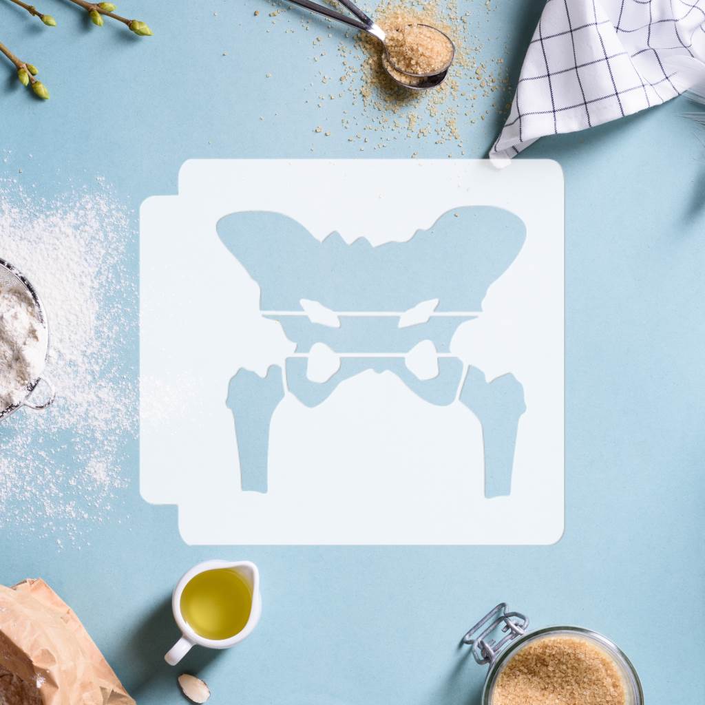 Skeleton Hip Bone 783-G470 Stencil