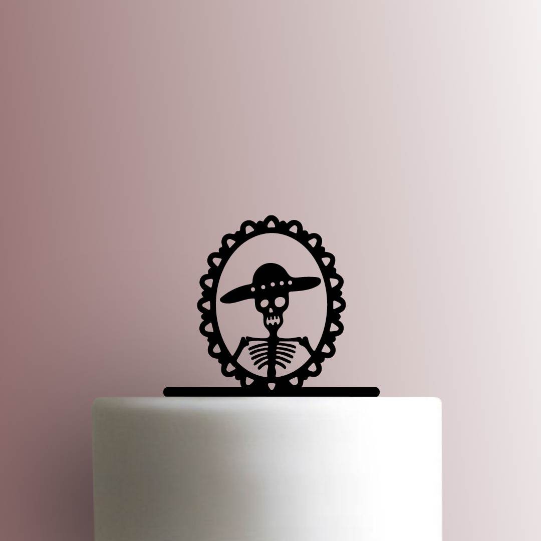 Skeleton in Frame 225-B062 Cake Topper