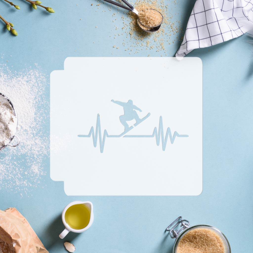 Snowboarder Pulse 783-G522 Stencil
