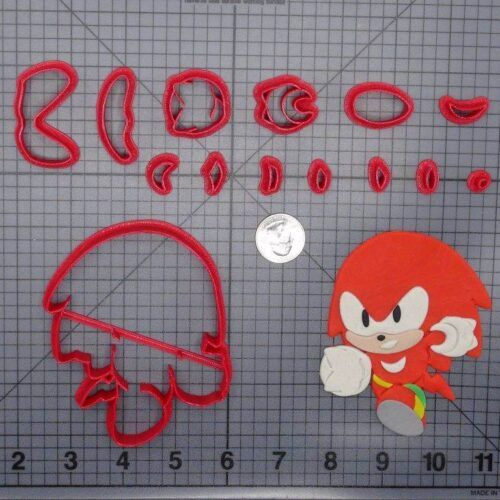 Sonic the Hedgehog - Knuckles Running Body 266-H224 Cookie Cutter Set