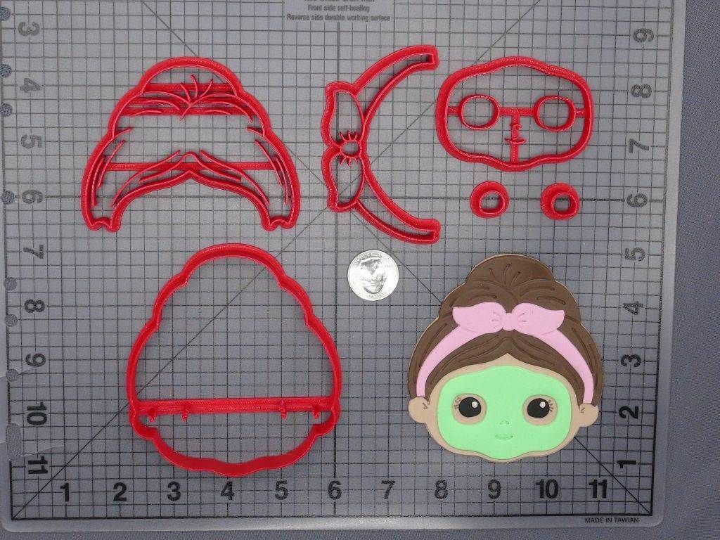 Spa Girl Head 266-E898 Cookie Cutter Set