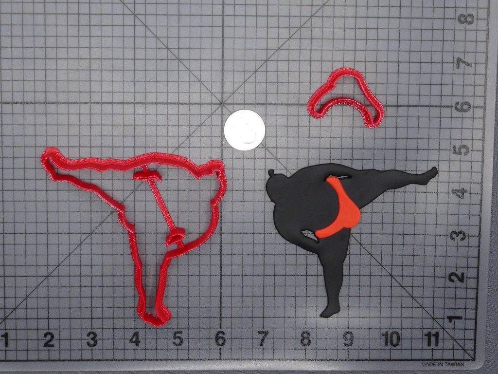 Sumo Wrestler 266-G907 Cookie Cutter Set