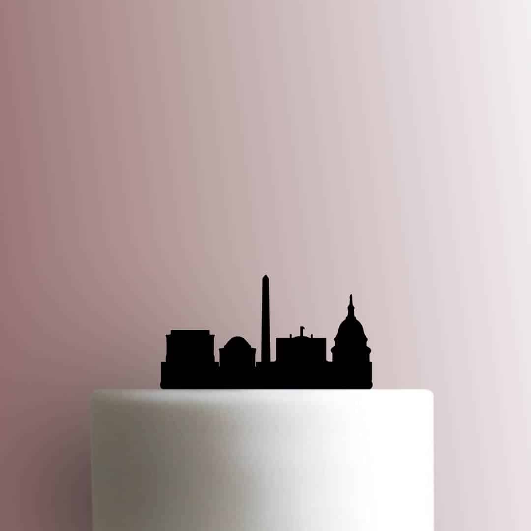 Washington DC National Mall Skyline 225-B085 Cake Topper
