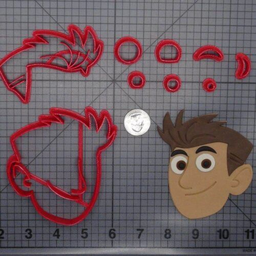 Wild Kratts - Chris Head 266-H290 Cookie Cutter Set