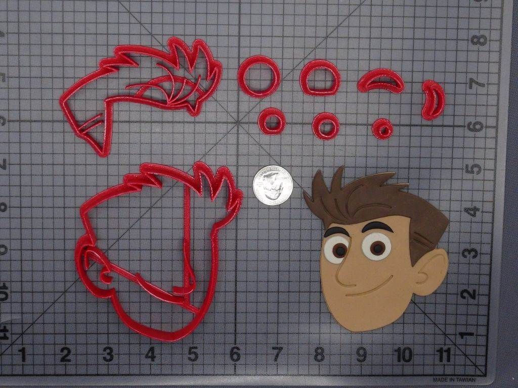 Wild Kratts - Chris Head 266-H290 Cookie Cutter Set