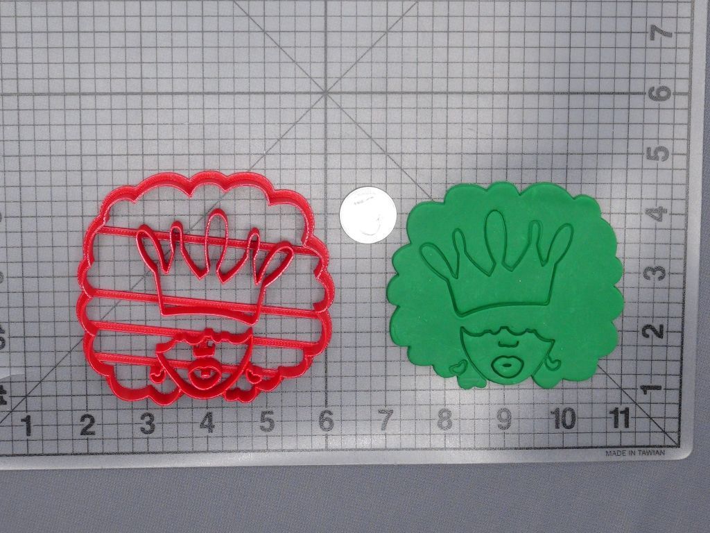 Afro Girl with Crown 266-H002 Cookie Cutter