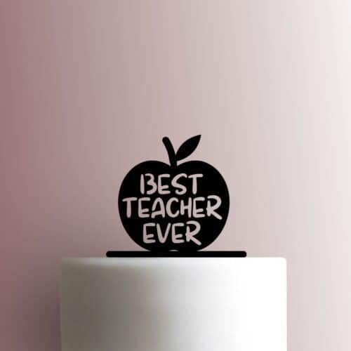 Best Teacher Ever Apple 225-B199 Cake Topper