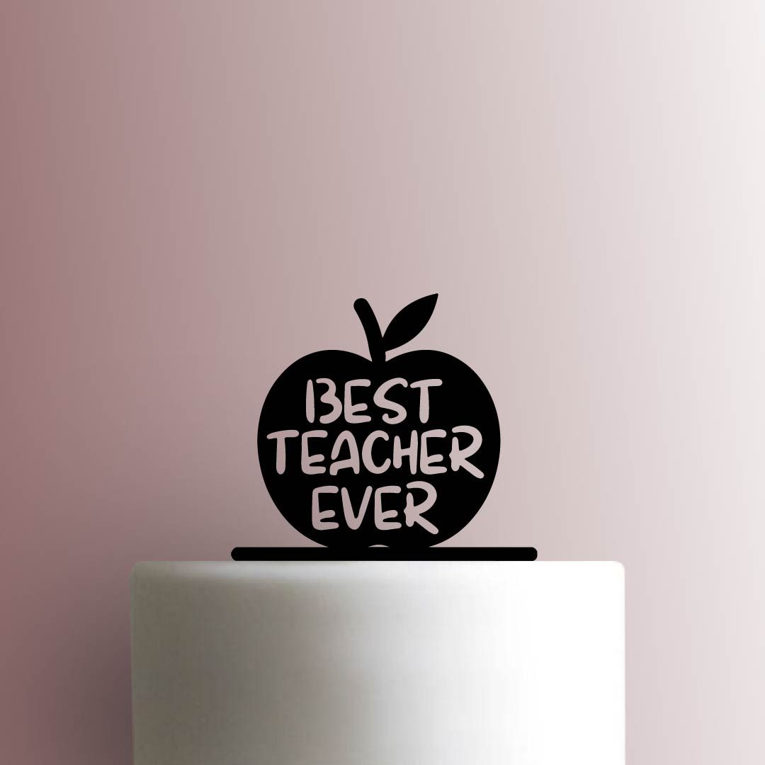 Best Teacher Ever Apple 225-B199 Cake Topper