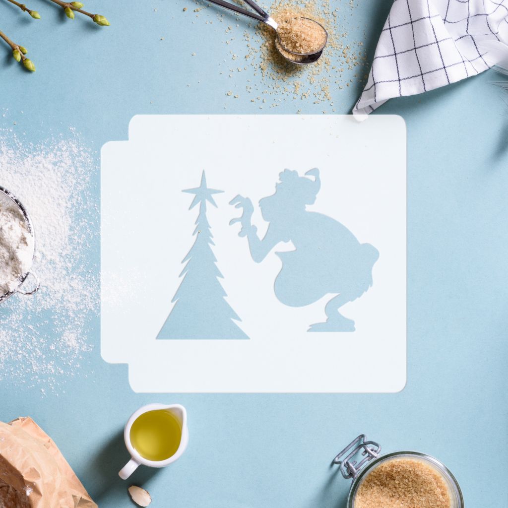 How the Grinch Stole Christmas - Grinch with Tree 783-G765 Stencil