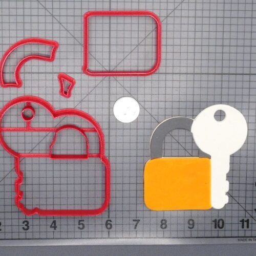 Padlock with Key 266-H023 Cookie Cutter Set
