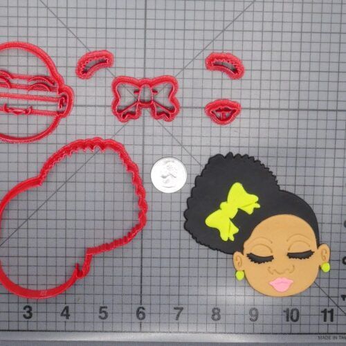 Afro Girl Head 266-H088 Cookie Cutter Set