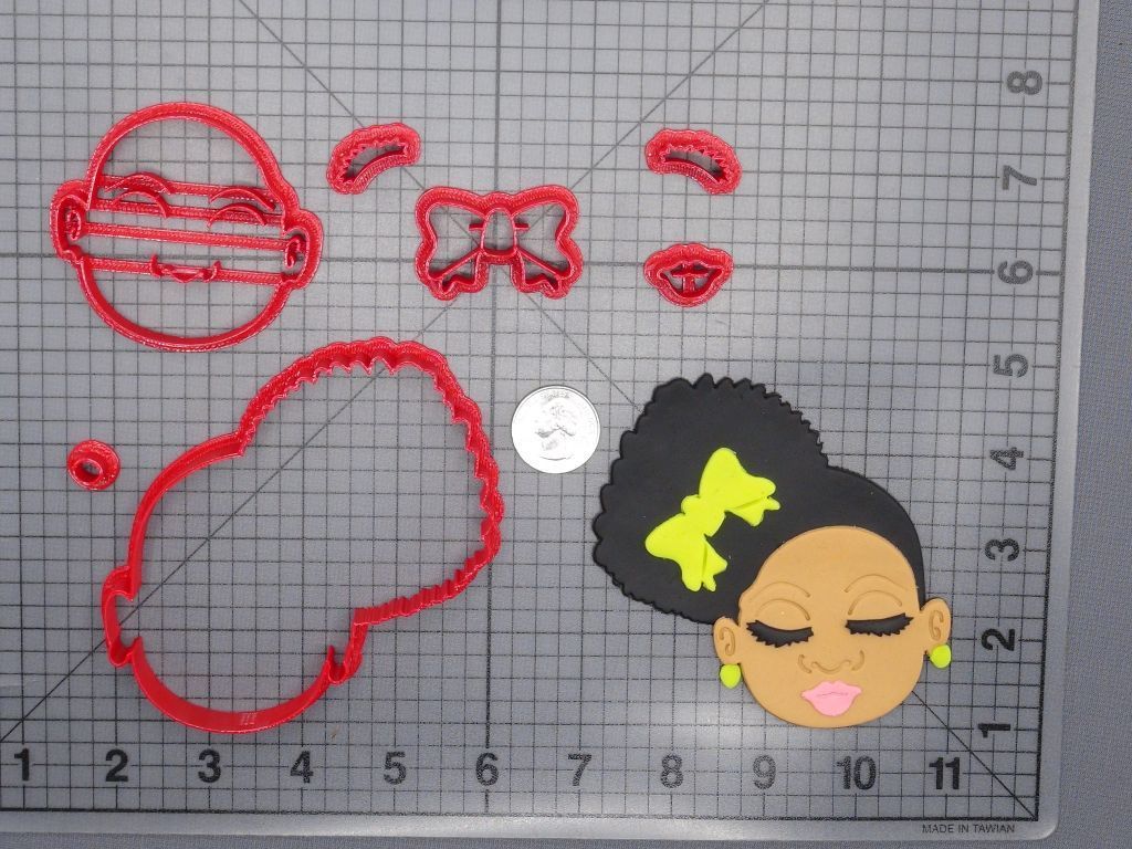 Afro Girl Head 266-H088 Cookie Cutter Set