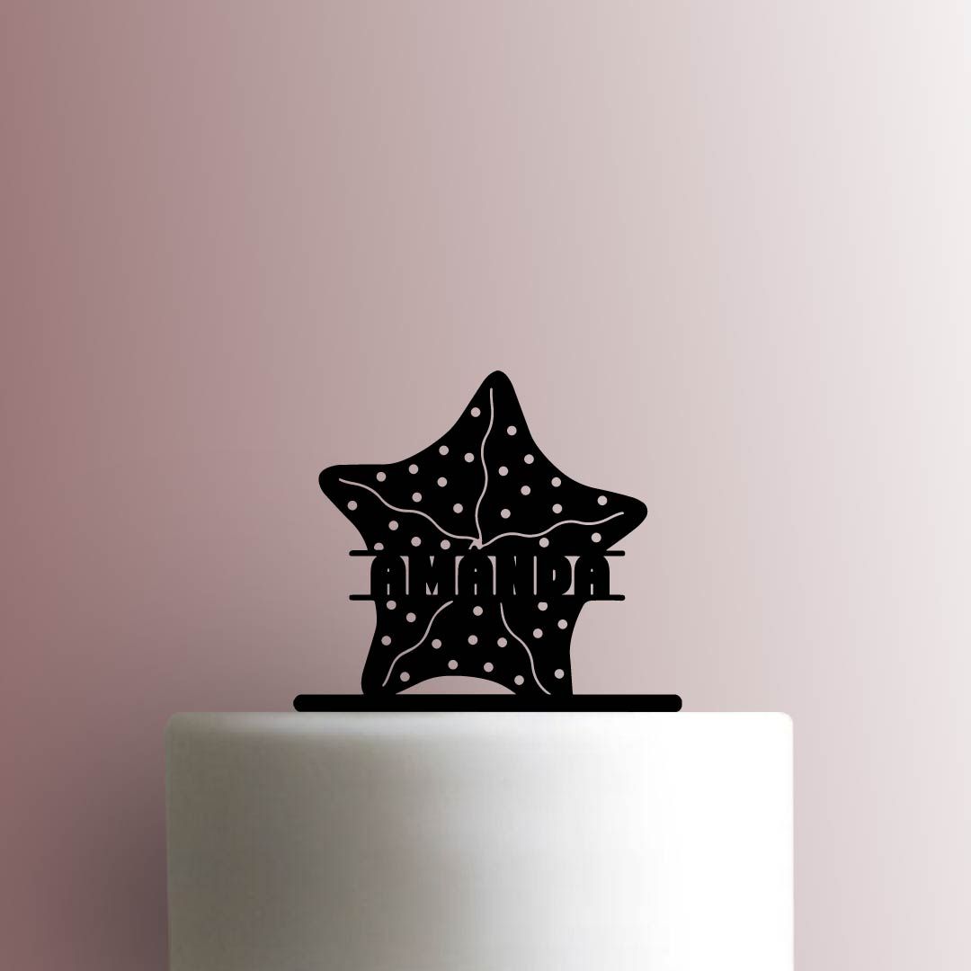 Custom Starfish Name 225-B219 Cake Topper