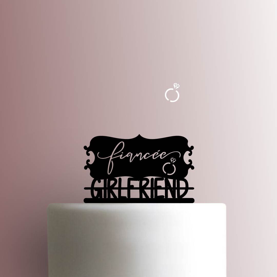 Girlfriend to Fiance 225-B222 Cake Topper