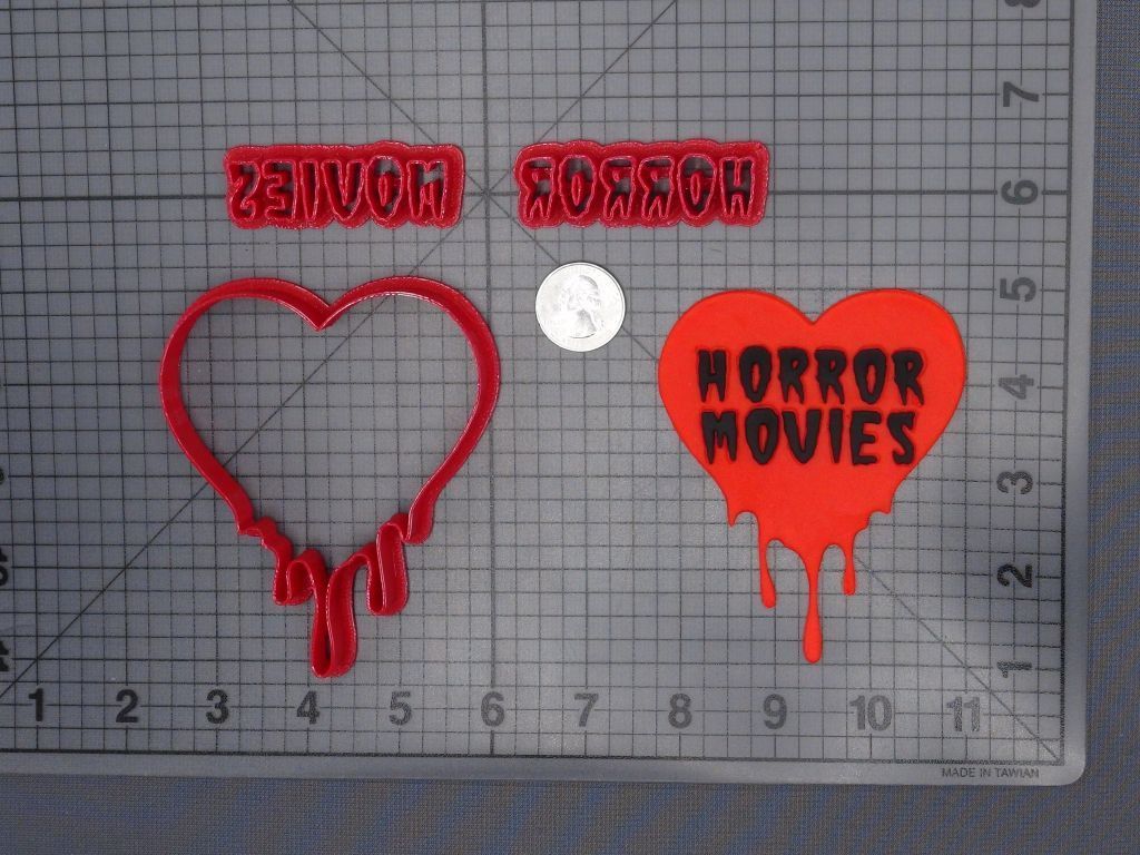 Halloween - Horror Movies Heart 266-H503 Cookie Cutter Set
