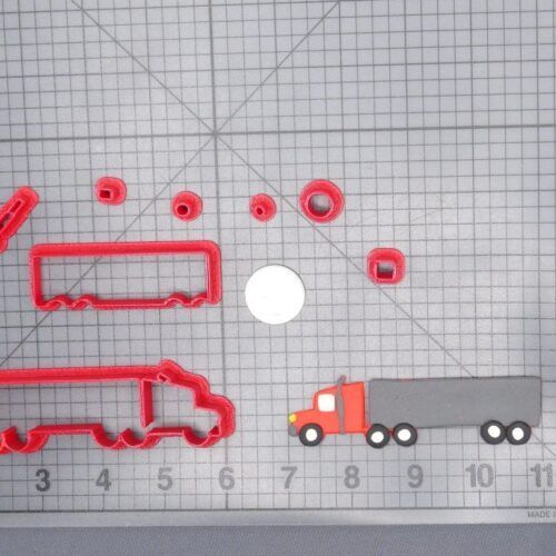 Semi Truck 266-H095 Cookie Cutter Set