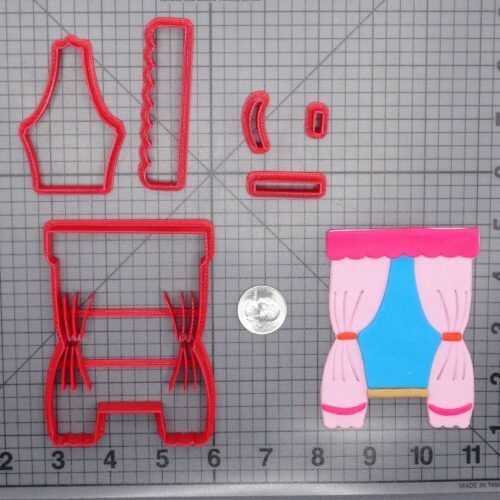 Window with Curtains 266-H063 Cookie Cutter Set