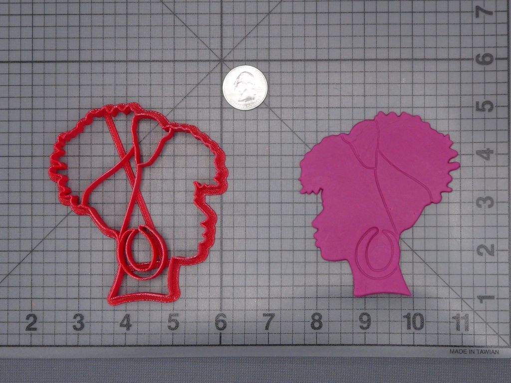 Afro Girl Head 266-H567 Cookie Cutter