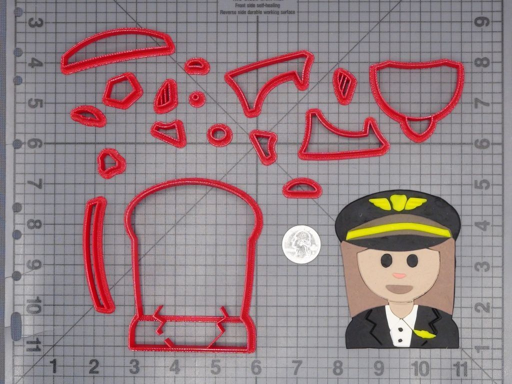 Airline Pilot 266-H089 Cookie Cutter Set